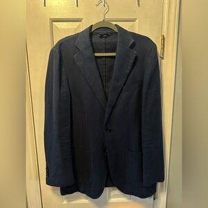 Suitsupply men’s cotton/linen blazer. Navy Blue. Fits size 40r.